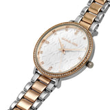 Michael Kors Analog White Dial And Two-Tone Stainless Steel Strap Women Watch MK4667