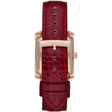 Michael Kors Emery White Dial And Red Leather Strap Women Watch MK4689