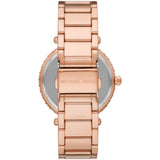 Michael Kors Parker Lux Rose Gold Stainless Steel Strap Women Watch MK4695