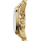 Michael Kors Chronograph Gold Dial And Stainless Steel Strap Women Watch MK5798I
