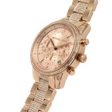 Michael Kors Chronograph Rose Gold Stainless Steel Strap Women Watch MK6485