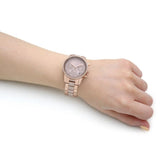 Michael Kors Chronograph Rose Gold Stainless Steel Strap Women Watch MK6485