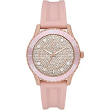 MICHAEL KORS RUNWAY MK6854 PINK SILICONE STRAP WOMEN'S WATCH