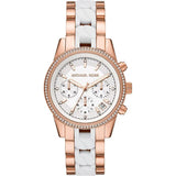MICHAEL KORS RITZ MK6940 CHRONOGRAPH ROSE-TONE STAINLESS STEEL WOMEN'S WATCH