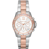 Michael Kors Chronograph Two-Tone Stainless Steel Strap Women Watch MK7214