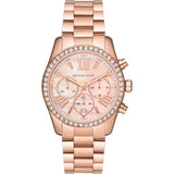 Michael Kors Chronograph Rose Gold Stainless Steel Strap Women Watch MK7242