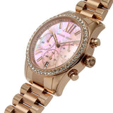Michael Kors Chronograph Rose Gold Stainless Steel Strap Women Watch MK7242