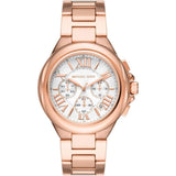 Michael Kors Camille White Dial Rose Gold Stainless Steel Strap Women Watch MK7271