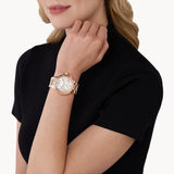 Michael Kors Camille White Dial Rose Gold Stainless Steel Strap Women Watch MK7271
