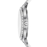 Michael Kors Rose Gold Dial And Silver Tone Stainless Steel Women Watch MK7298