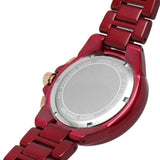 Michael Kors Camille Red Dial And Stainless Steel Strap Women Watch MK7304