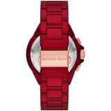 Michael Kors Camille Red Dial And Stainless Steel Strap Women Watch MK7304