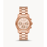 Michael Kors Chronograph Rose Gold Stainless Steel Strap Women Watch MK7324