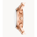 Michael Kors Chronograph Rose Gold Stainless Steel Strap Women Watch MK7324