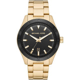 Michael Kors MK8816 Layton Three-Hand Gold-Tone Stainless Steel Men's  Watch