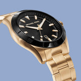 Michael Kors MK8816 Layton Three-Hand Gold-Tone Stainless Steel Men's  Watch