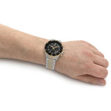 MICHAEL KORS MK8872 BAYVILLE CHRONOGRAPH BLACK DIAL TWO-TONE STAINLESS STEEL MEN'S WATCH