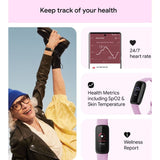 Fitbit Inspire 3 Black/Lilac Bliss  Unisex Smart Watch FB424BKLV-FRCJK