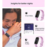 Fitbit Inspire 3 Black/Lilac Bliss  Unisex Smart Watch FB424BKLV-FRCJK