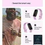 Fitbit Inspire 3 Black/Lilac Bliss  Unisex Smart Watch FB424BKLV-FRCJK