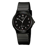 CASIO ANALOG MQ-24-1BLDF BLACK RESIN STRAP MEN WATCH