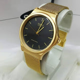 CASIO MQ-24MG-1EDF-P GOLD STAINLESS STEEL MESH STRAP WOMEN WATCH