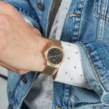 CASIO MQ-24MG-1EDF-P GOLD STAINLESS STEEL MESH STRAP WOMEN WATCH