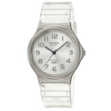 Casio General Analog Quartz Transparent Resin Strap Women Watch MQ-24S-7BDF