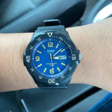 CASIO GENERAL MRW-200H-2B3VDF-P BLACK RESIN STRAP MEN WATCH