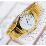 CASIO ANALOG MTP-1170N-7ARDF-P GOLD STAINLESS STEEL WOMEN WATCH