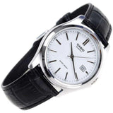 CASIO ENTICER LTP-1183E-7ADF-P BLACK LEATHER WOMEN WATCH