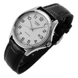 CASIO GENERAL MTP-1183E-7BDF-P BLACK LEATHER UNISEX WATCH