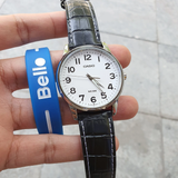 Casio General White Dial With Black Leather Strap Men Watch MTP-1303L-7BVDF-P