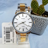 Casio General Silver Dial Two-Tone Stainless Steel Strap Men Watch MTP-1303SG-7AVDF-P