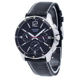 Casio General Black Dial And Black Leather Strap Men Watch MTP-1374L-1AVDF-P