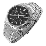 Casio General Black Dial With Silver Stainless Steel Men Watch MTP-1375D-1AVDF-P