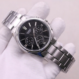 Casio General Black Dial With Silver Stainless Steel Men Watch MTP-1375D-1AVDF-P