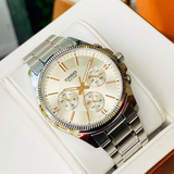 Casio General Silver Dial With Silver Stainless Steel Strap Unisex Watch MTP-1375D-7A2VDF-P
