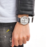 Casio General Chronograph Black Leather Strap Men Watch MTP-1375L-7AVDF-P