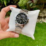 Casio General Black Dial Silver Stainless Steel Strap Men Watch MTP-1381D-1AVDF-P