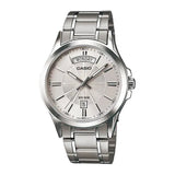 Casio General Silver Dial And Silver Stainless Steel Strap Men Watch MTP-1381D-7AVDF-P
