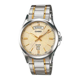 Casio General Gold Dial And Two-Tone Stainless Steel Strap Men Watch MTP-1381G-9AVDF-P