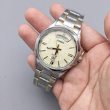 Casio General Gold Dial And Two-Tone Stainless Steel Strap Men Watch MTP-1381G-9AVDF-P