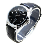 Casio General Black Dial And Black Leather Strap Men Watch MTP-1381L-1AVDF-P