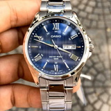 Casio General Blue Dial And Silver Stainless Steel Strap Men Watch MTP-1384D-2AVDF-P