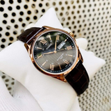 Casio General Black Dial With Brown Leather Strap Men Watch MTP-1384L-1AVDF-P