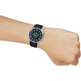 CASIO CLASSIC MTP-E505-3AVDF-P VHRONOGRAPH BLACK RUBBER MEN WATCH