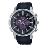 CASIO CLASSIC MTP-E505-6AVDF-P BLACK RUBBER MEN WATCH