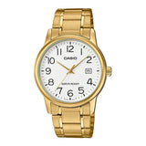 CASIO GENERAL MTP-V002G-7B2UDF-P GOLD STAINLESS STEEL MEN'S WATCH