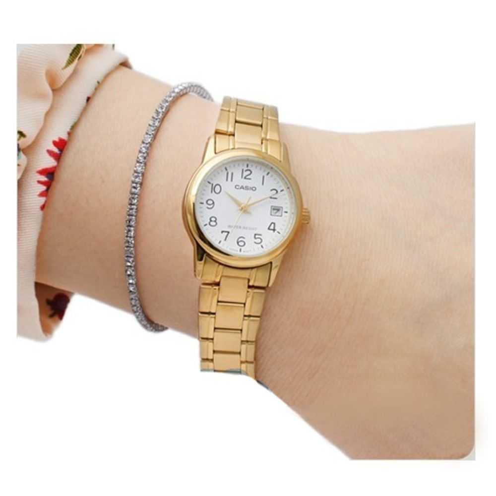 CASIO GENERAL MTP-V002G-7B2UDF GOLD STAINLESS STEEL MEN'S WATCH - H2 Hub Watches